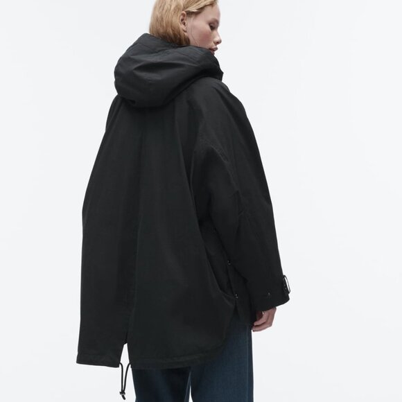 Zara Asymmetric Oversized Parka - Picture 6 of 13